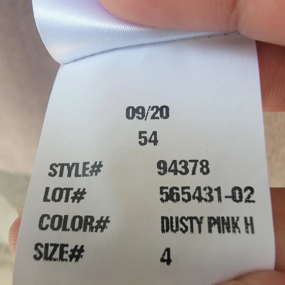 Lauren Ralph Lauren black label Herringbone wool blend dusty pink  coat size 4 - Picture 10 of 15